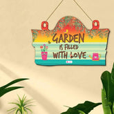 Garden Filled With Love Print Wall Hanging